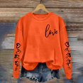 thumbnail image 1 of Valentine's Day Casual Womens Sweatshirts Crewneck Long Sleeve Tops Oversized Pullover Sweatshirt for Women, 1 of 4