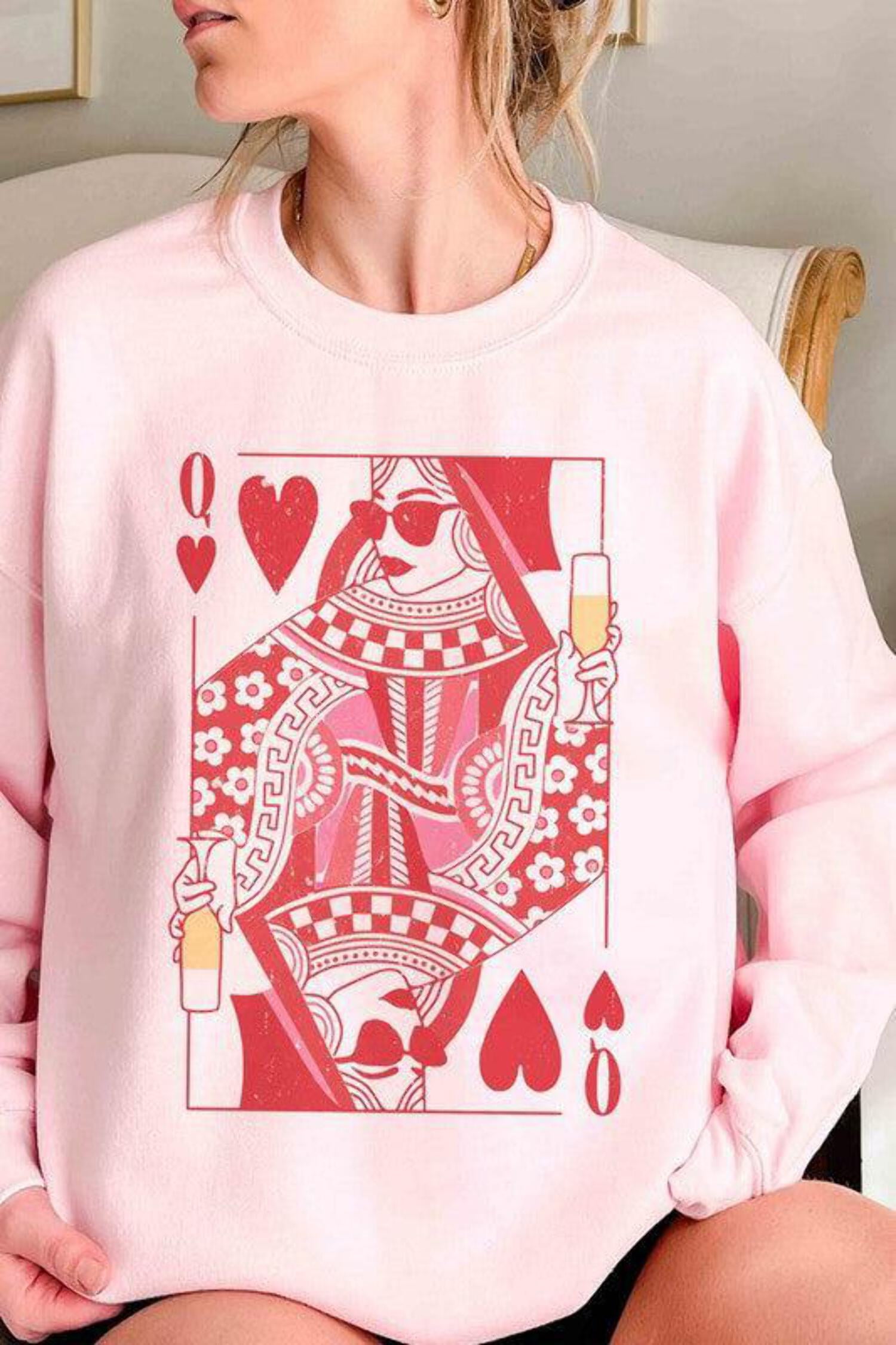 Valentine, Shades of teal hearts on white, Valentine's day, love, heart pattern Unisex Sweatshirt sale 7 Sizes XS to 3X, Gift, white