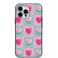 thumbnail image 1 of Valentine's Day Checker Hearts Designs Phone Case with iPhone 17 to 11 Pro Max, 1 of 2