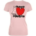 thumbnail image 1 of Valentine's Day Chungus is my Valentine Juniors Soft T Shirt Blush Pink X-LG, 1 of 1
