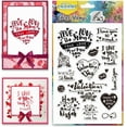thumbnail image 1 of Valentine's Day Clear Stamps Greeting Silicone Transparent Stamps Heart Pattern Clear Stamp Seals DIY, 1 of 8