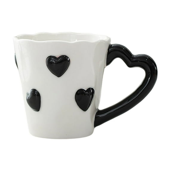 Valentine's Day Coffee Mug Valentine Ceramic Cup with Handle Heart Coffee Mugs Gifts for Valentine's Day Wedding Party Supplies