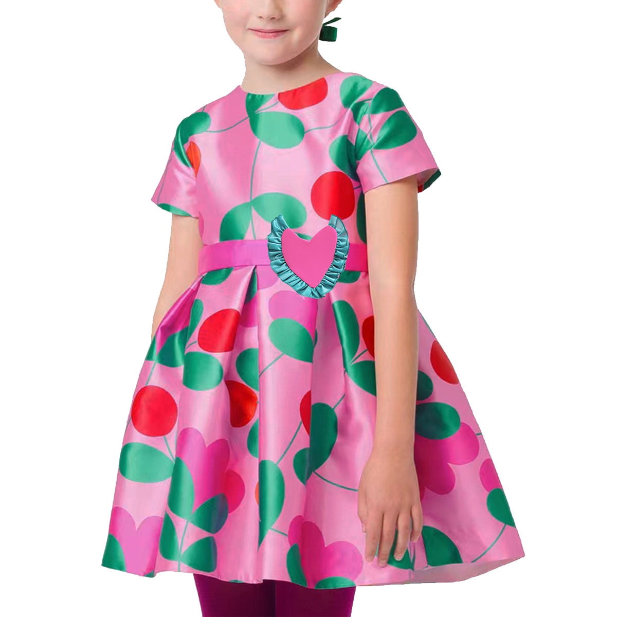 princess heart dress Princess Wedding Dress with Rose Heart-Shaped Neck and Tie-Back P2966 PreppyDress