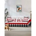 thumbnail image 1 of Valentine's Day Couch Cover for 2 Cushion Sofa, Pink Love Gnomes Geart Black Plaid Washable Loveseat Sofa Covers Slipcover for Sectional Sofas L-Shaped, Couch Throw Cover 71"x118", 1 of 9