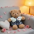 thumbnail image 1 of Valentine’s Day Couple Teddy Bears Matching His and Hers Plush Set Nautical and Dress Styles Soft Velvety Love Gift for Couples Romantic Home Decor Keepsake, 1 of 6