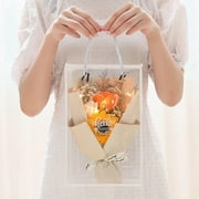 MAOKA 430 Inches Artificial Champagne Flower Rose Sunflower Valentine's Day Flower Bouquet