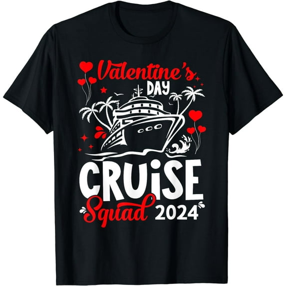 Valentine's Day Cruise Squad 2024 Matching Family T-Shirt