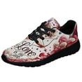 thumbnail image 1 of Valentine's Day Cupid Love Is The Air Shoes Sneakers Black Size 7.5, 1 of 7