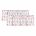 thumbnail image 1 of Valentine's Day Curtain Valances for Windows, Kitchen Valance Window Treatments Panel 2 Pack, Valentines Pink Love Heart Romantic Rod Pocket Short Curtains for Bathroom Bedroom 54 x 18 Inch, 1 of 8
