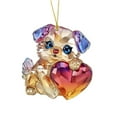 thumbnail image 1 of Valentine's Day Cute Dog Acrylic Keychain - Multi-Use Backpack Pendant & Car Rearview Mirror Charm, Lightweight Durable Holiday Gift for Pet Lovers Friends Family, 1 of 4