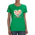thumbnail image 1 of Valentine's Day Cute Pets  T-Shirt Women -Image by Shutterstock, Female Small, 1 of 4