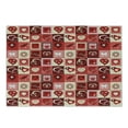 thumbnail image 1 of Valentine's Day Cutting Board, Valentines Day Themed Frames Pattern with Hearts Stars Love Lettering, Decorative Tempered Glass Cutting and Serving Board, Small Size, Beige Coral Red, by Ambesonne, 1 of 1