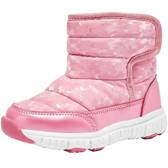 Valentine's Day Deals!2022 Juebong Toddler Little Kid Snow Boots For Boys Girls Kids Outdoor Winter Shoes Cotton Boots,Pink,1.5 M