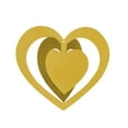 thumbnail image 1 of Valentine's Day Decor 16 PCS Valentine Hearts Hanging Foil Decoration 3D Gold Glitter Heart Garland Ornament Swirl Heart Ceiling Ornaments for Valentines Wedding Engagement Anniversary, 1 of 6