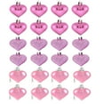 thumbnail image 1 of Valentine's Day Decor 24 PCS Valentines Heart Ornaments 1.77" Shiny Heart Ornament for Christmas Tree Handcrafted Holiday Decoration Xmas Wedding Anniversary Valentine's Day Mother's Day Birthday, 1 of 1