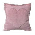 thumbnail image 1 of Valentine's Day Decor Pillowcases 18x18 Inch, Love Heart Printed Plush Cushion Covers for Sofa, Pink Throw Pillow Case Home Decoration (No Insert), 1 of 8