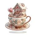 thumbnail image 1 of Valentine's Day Decoration European Dream Castle Tea Cup Valentine's Day Desktop Decoration, 1 of 8