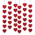 thumbnail image 1 of Valentine's Day Decoration Hanging Rope Wall Decoration Valentine's Day Hanging String Decoration Party Heart Shaped Garland Ribbon Decoration,C, 1 of 7