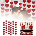 thumbnail image 1 of Valentine's Day Decoration Hanging Rope Wall String Heart Shaped Garland Ribbon for Party Event Valentine's Day Decorations, 1 of 7