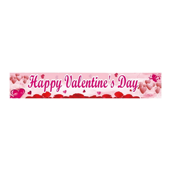 Valentine's Day Decorations Outdoor Yard Happy Banner Valentines For Indoor Party Home Decor Garden