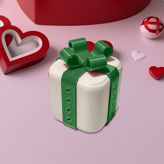 Valentine's Day Decorative Gift Box, Printed Valentine's Day Rounded Surprise Gift Box Decoration