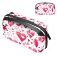 thumbnail image 1 of Valentine's Day Digital Pouch Oxford Cloth Waterproof Storage Bag Collapsible Cable Organizer Wire Cord Holder 5.9x9.44x3.14 in, 1 of 6