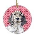 thumbnail image 1 of Valentine's Day Dog Portrait Ceramic Ornament, 1 of 2