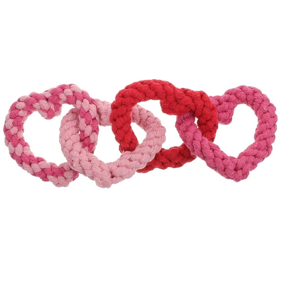 Valentine's Day Dog Toy Heart-shaped Pet Chewing Toy Pet Tooth Cleaning Plaything