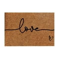 thumbnail image 1 of Valentine's Day Door Mat Natural Coir Welcome Doormats Non Slip Front Door Rugs for Entrance Porch Spring Outdoors Decor 16 x 24 Inch (Funny Letter Print), 1 of 2