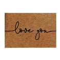 thumbnail image 1 of Valentine's Day Door Mat Natural Coir Welcome Doormats Non Slip Front Door Rugs for Entrance Porch Spring Outdoors Decor 16 x 24 Inch (Funny Letter Print), 1 of 1
