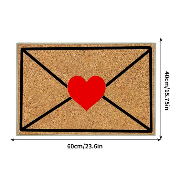 Valentine's Day Door Mat, Soft and Comfortable Carpet, Indoor and Outdoor Front Entrance Bathroom Mat, Multi-Functional Home Floor Mat, Great for Hallway Kitchen Living Room, Festive Home Decor