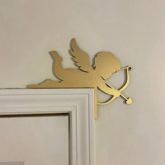 Valentine's Day Door Topper, Cute Door Corner Decorations for Farmhouse Living Room Corner Valentine's Day Indoor Outdoor Table Props Wall Window Decoration