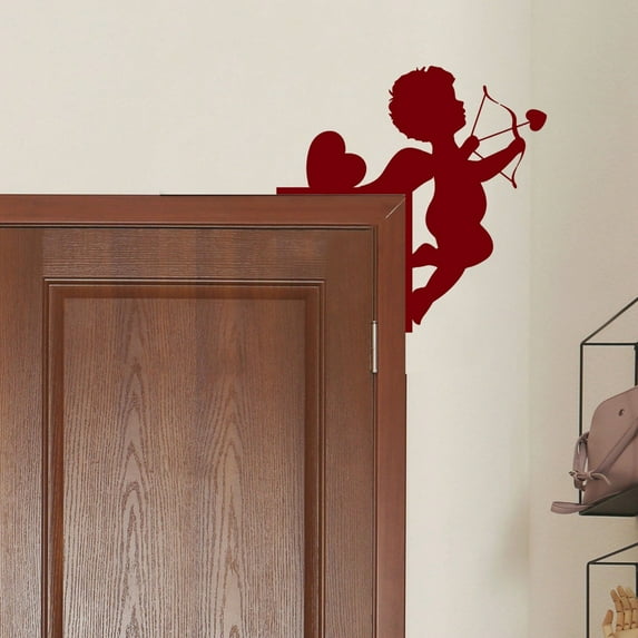 Valentine's Day Door Topper, Cute Door Corner Decorations for Farmhouse Living Room Corner Valentine's Day Indoor Outdoor Table Props Wall Window Decoration