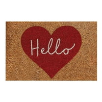 Valentine's Day Doormat Non-Slip Floor Mat, Welcome Mat with Heart & Love Letter Print for Front Door, Bathroom, Kitchen, Living Room | Holiday Home Decor Rug, Washable Indoor/Outdoor Doormat