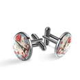 thumbnail image 1 of Valentine's Day Elegant Silver Jewelry Men Cufflink for Formal Attire Made of Stainless Steel for Business Meetings, 1 of 6