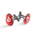 thumbnail image 1 of Valentine's Day Elegant Stainless Steel Men's Cufflinks Set for Formal Attire, Made of Stainless Steel, Ideal for Weddings and Business Meetings, 1 of 6