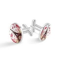 thumbnail image 1 of Valentine's Day Elegant Stainless Steel Men's Cufflinks for Business Attire, Weddings, and Special Occasions, 1 of 6