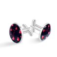 thumbnail image 1 of Valentine's Day Elegant Stainless Steel Mens Cufflinks for Formal Attire, Made of Silver Jewelry, Ideal Shirt Clip Accessory, 1 of 6