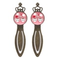 thumbnail image 1 of Valentine's Day Elegant Vintage Copper Crown-Shaped Bookmarks - Set of 2 Stainless Steel Book Markers, Reading Accessories, 1 of 5