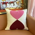 thumbnail image 1 of Valentine's Day Embroidered Heart Pillow Cover - Festive Holiday Decor, Washable Polyester, Aesthetic Upgrade for Sofa Bedroom, Housewarming Gift Idea, 1 of 8