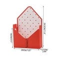 thumbnail image 1 of Valentine's Day Envelopes Gift Box, Red Envelopes Flower Box for Holiday Greetings & Card Storage, 7.87"x2.64"x11.6", 1 of 8