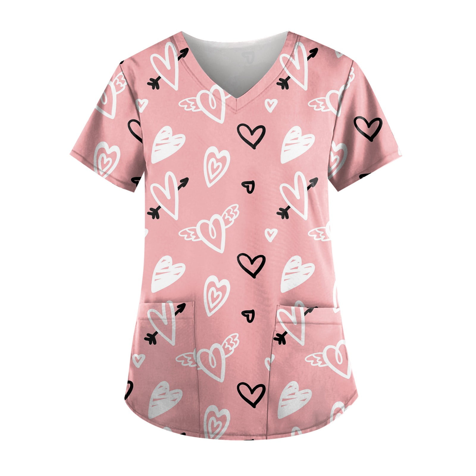 Valentine's Day Essentials! Medical Uniform OTEMRCLOC Women's Oversized
