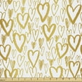 thumbnail image 1 of Ambesonne Valentine's Day Fabric by the Yard Upholstery, Celebration Love, 10 Yards, Pale Coffee White, 1 of 5