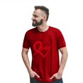 thumbnail image 1 of Valentine's Day Fashion Casual Print Crew Neck Short Sleeve T Shirt (man), 1 of 2