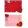 thumbnail image 1 of Valentine's Day Felt Photo Frame Picture Holder Crafts Collage Picture Frame Ornament 2pcs, 1 of 5