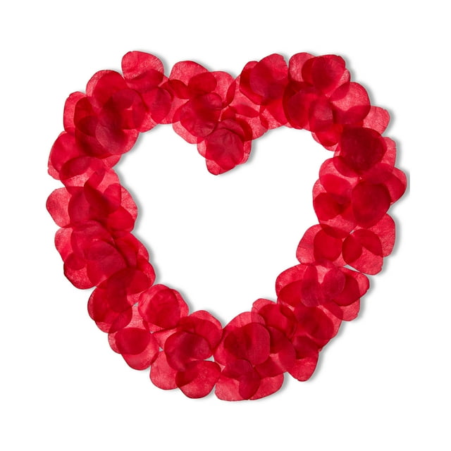 Valentine's Day Floral Red Rose Petals, 100 Count, by Way To Celebrate