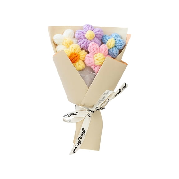 Valentine's Day Flower Bouquet Plush Toy "Love For You" Design Cute Gift,Yellow