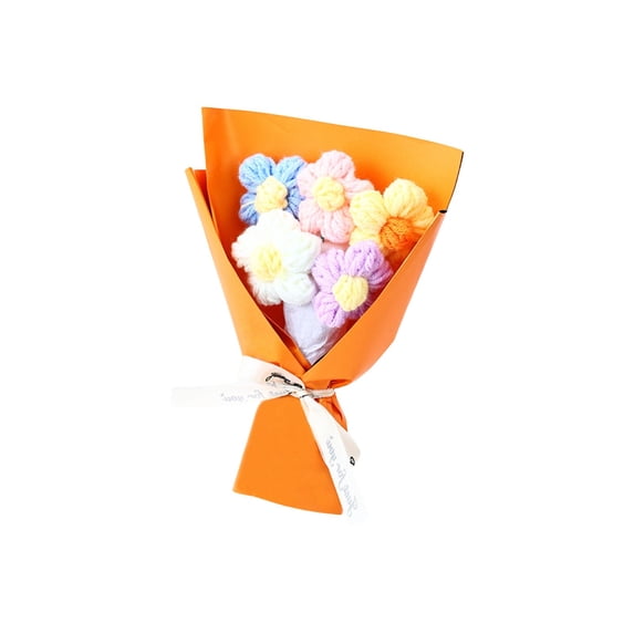 Valentine's Day Flower Plush Toy , No Label Orange Plush Stuffed Animal For Romantic Couples Cute Valentine's Gift For Wife Girlfriend Partner Sweet Valentines Day Party