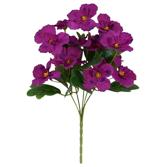 Valentine's Day Flowers,11.8 Inch Artificial Flowers,Real Touch Phalaenopsis Spray Artificial Orchid Stems,Fake Phalaenopsis Tall Faux Flowers Arrangement for Home Decor Party Wedding Decor(Purple)