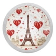 thumbnail image 1 of Valentine's Day Fluorescent Drawer Pulls with Screws: Round 4-Pack Glow-in-the-Dark Knobs for Cabinets, Wardrobes, Dressers - Versatile Door Pulls, 1 of 6